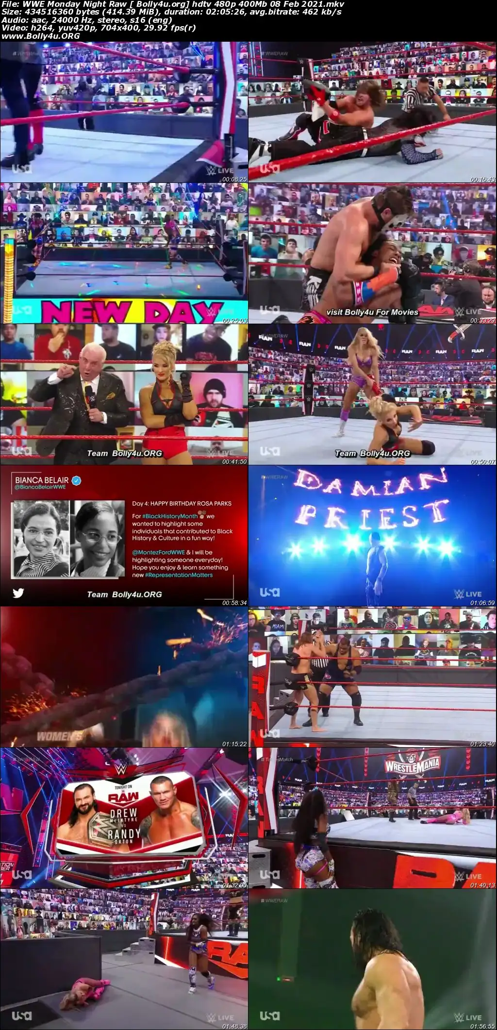 WWE Monday Night Raw HDTV 480p 400Mb 08 Feb 2021 Download WWE Monday Night Raw HDTV 480p 400Mb 08 Feb 2021 Download