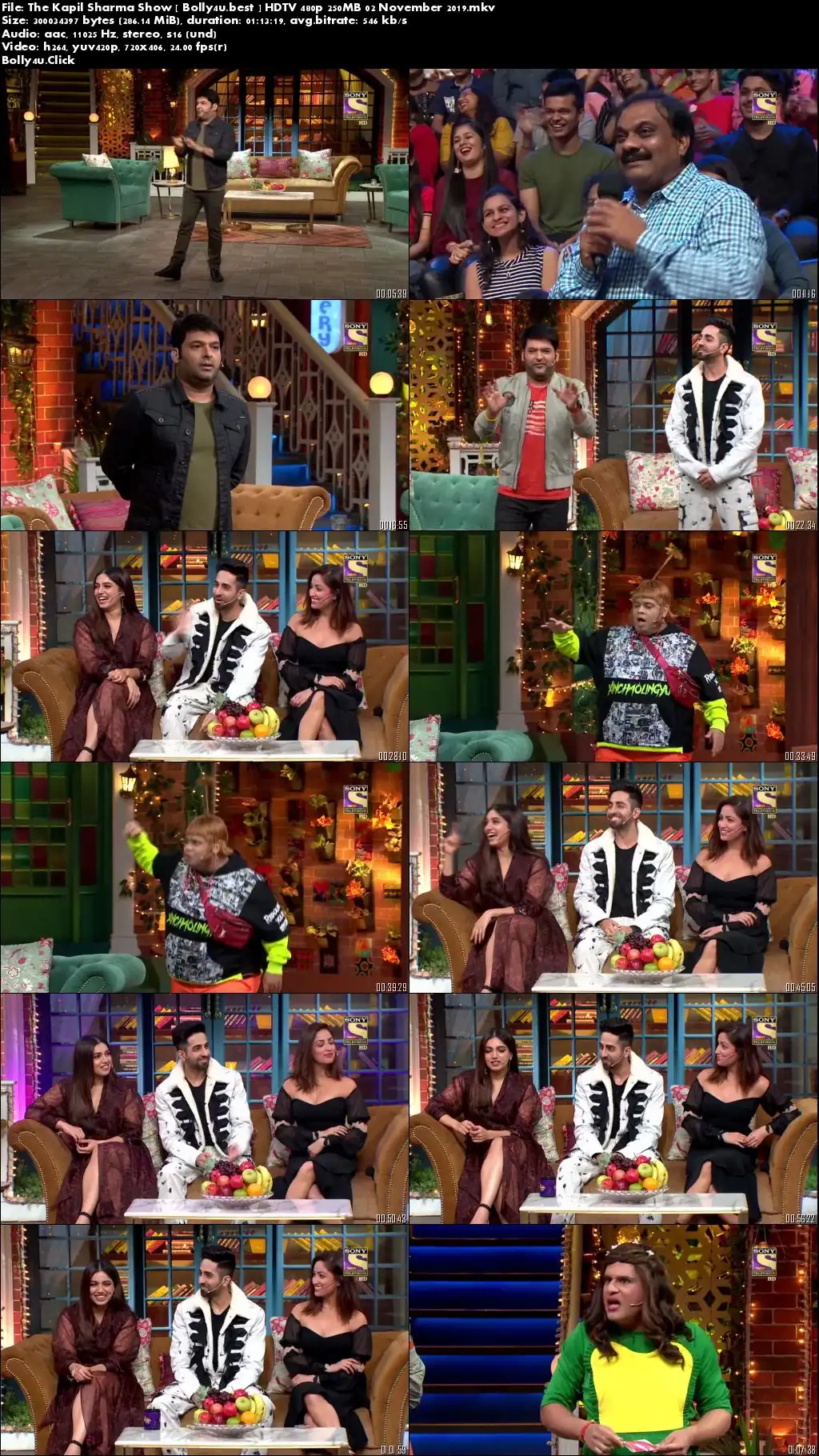 The Kapil Sharma Show HDTV 480p 250MB 02 November 2019 Download