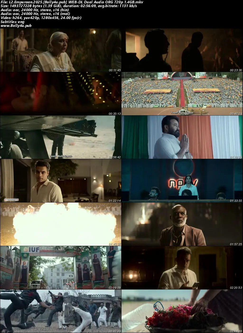 L2 Empuraan 2025 WEB-DL UNCUT Hindi Dual Audio ORG Full Movie Download 1080p  720p  480p
