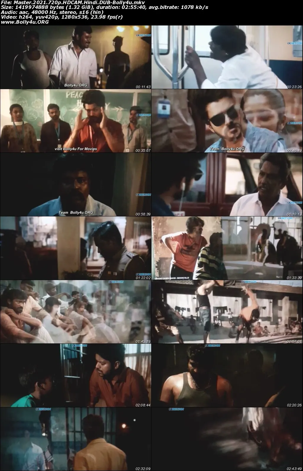 Master 2021 HQ PRE-DVD 1.3GB Hindi Dubbed 720p still 1  Bolly4u Official