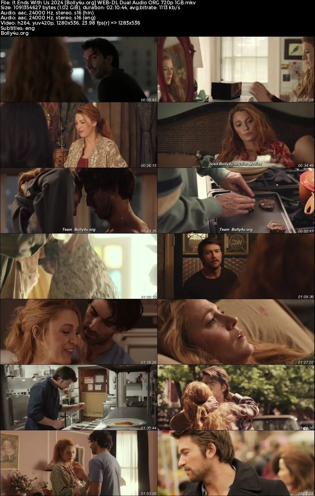 It Ends With Us 2024 WEB-DL Hindi Dual Audio ORG Full Movie Download 1080p  720p  480p