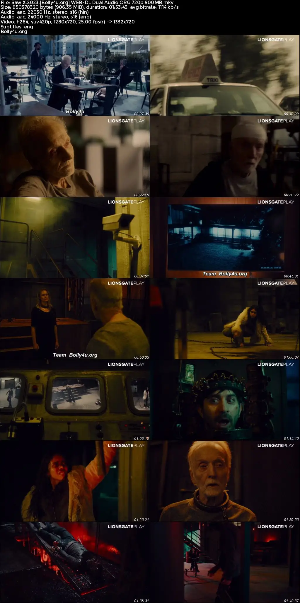Saw X 2023 WEB-DL Hindi Dual Audio ORG Full Movie Download 1080p  720p  480p