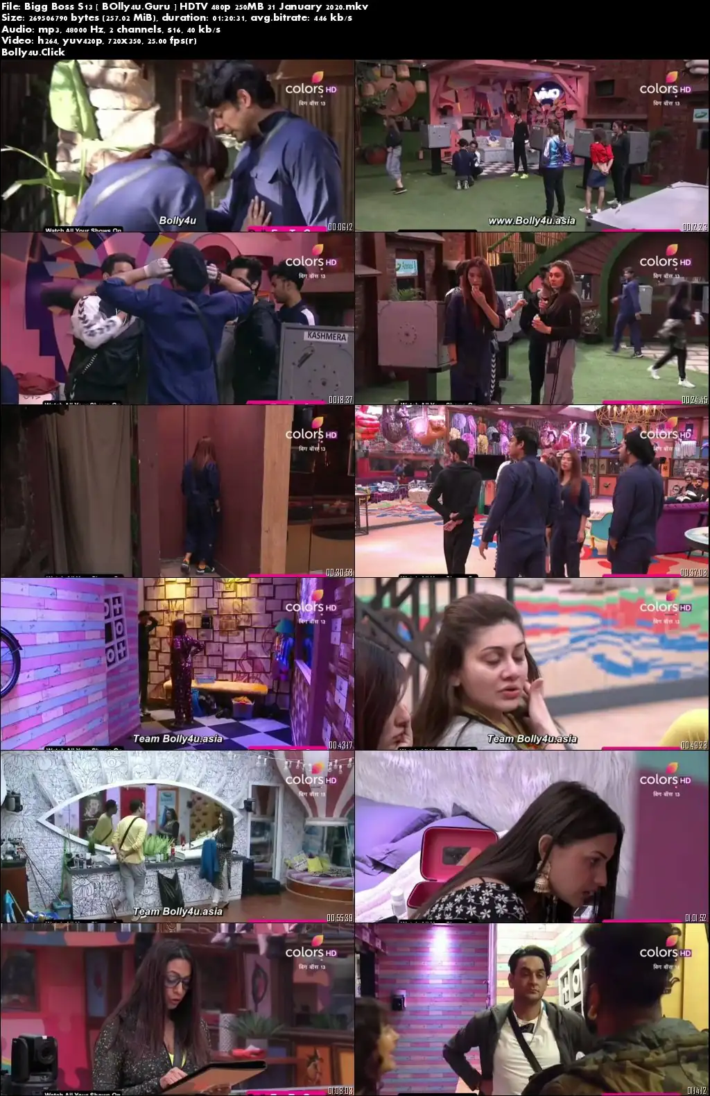 Bigg Boss S13 HDTV 480p 250MB 31 January 2020 Download Bigg Boss S13 HDTV 480p 250MB 31 January 2020 Download