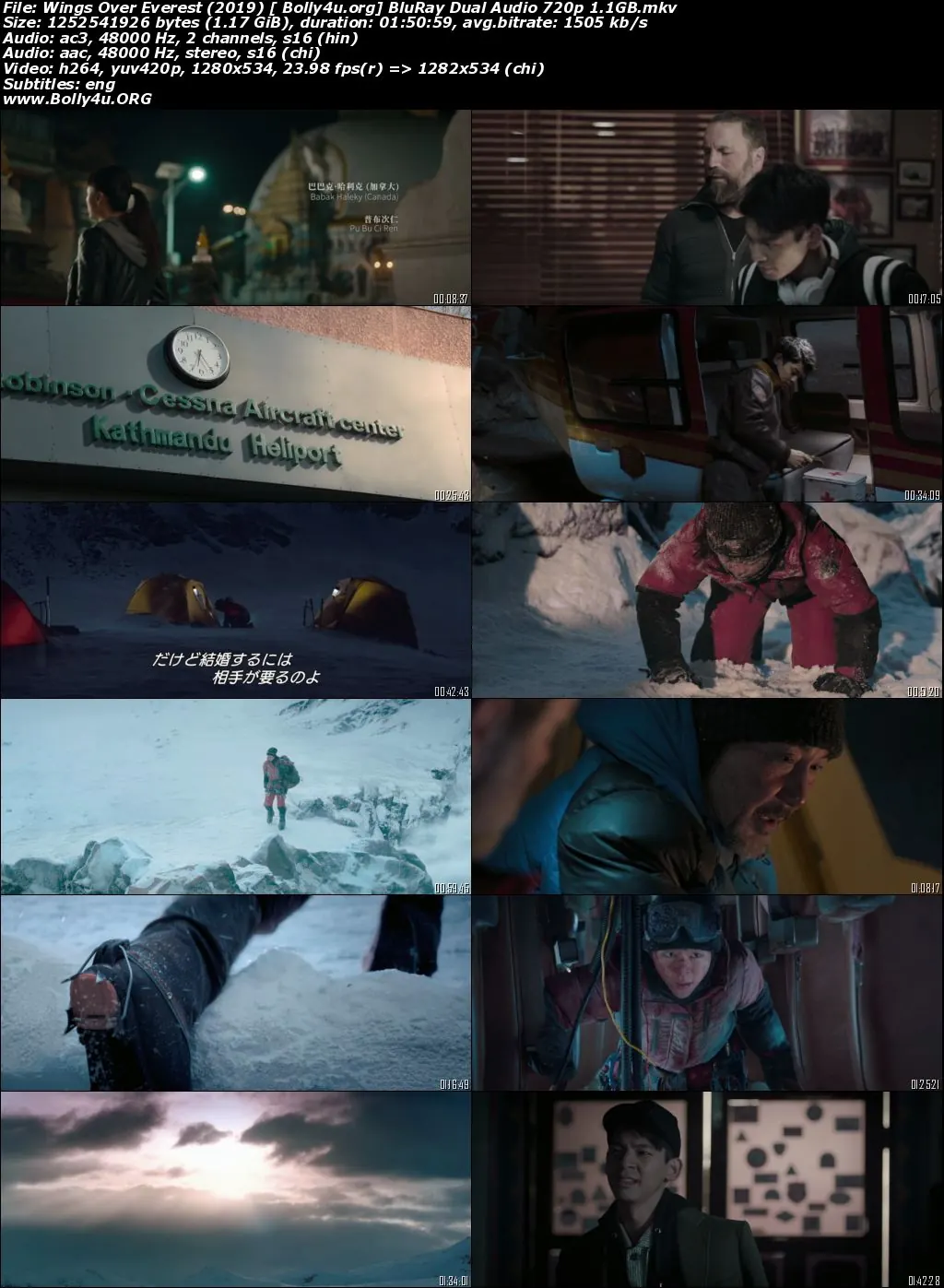 Wings Over Everest 2019 BluRay 1.1GB Hindi Dual Audio 720p Download