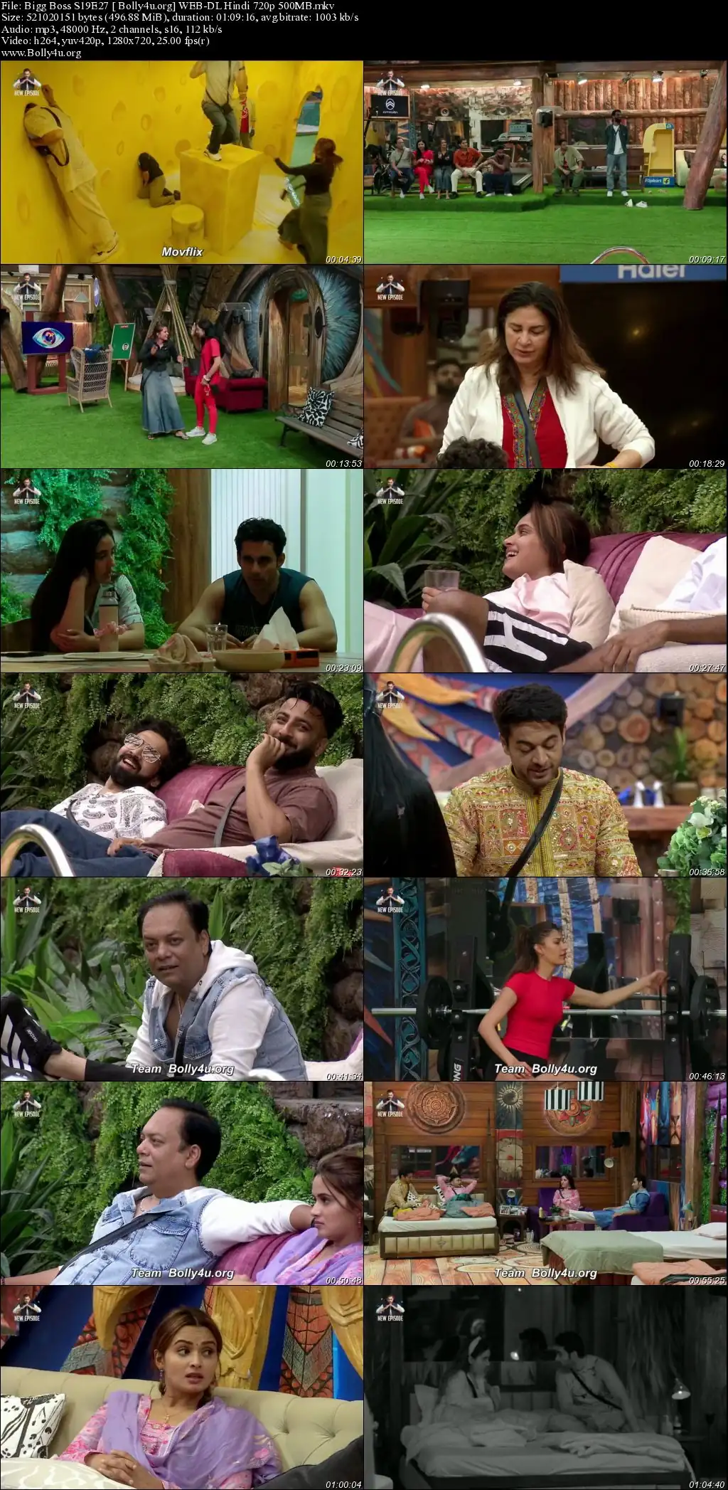 Bigg Boss 2025 WEB-DL Hindi S19EP27 Download 720p  480p