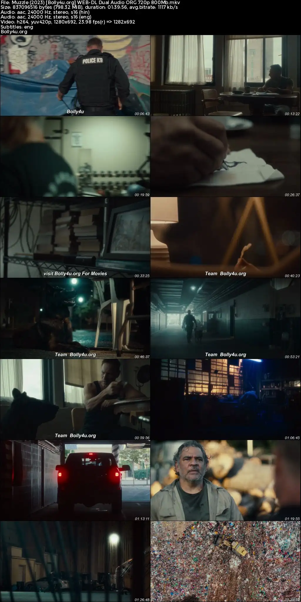 Muzzle 2023 WEB-DL Hindi Dual Audio ORG Full Movie Download 1080p  720p  480p