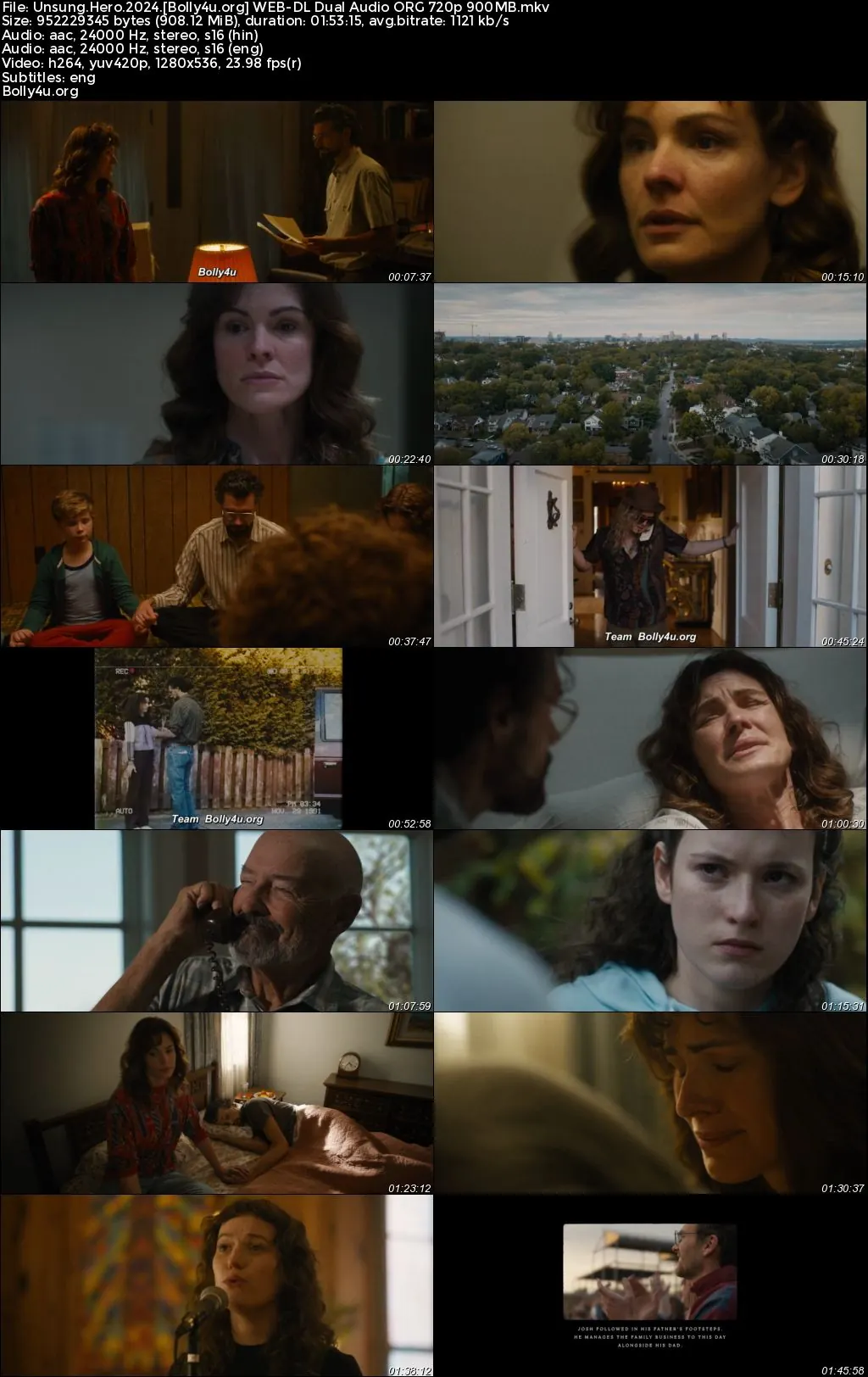 Unsung Hero 2024 WEB-DL Hindi Dual Audio ORG Full Movie Download 1080p  720p  480p