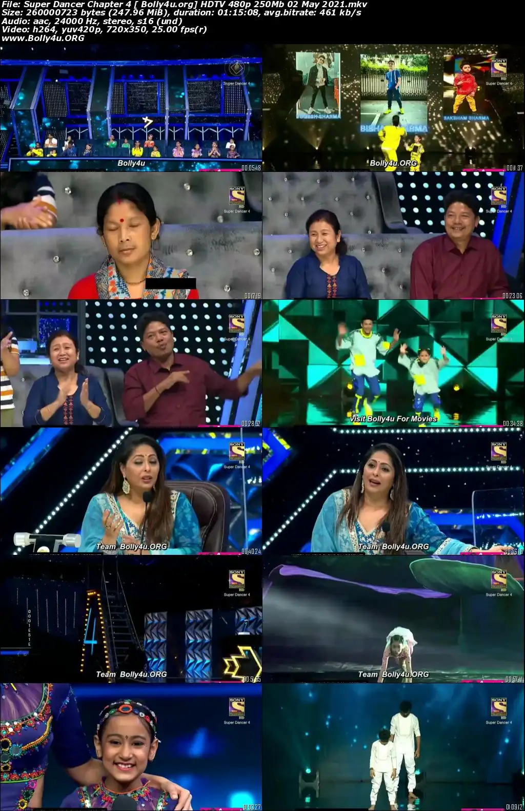 Super Dancer Chapter 4 HDTV 480p 250Mb 02 May 2021 Download