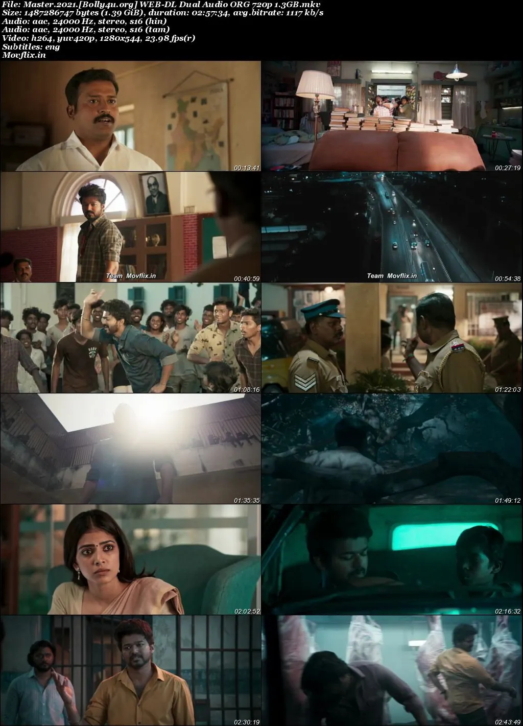 Vijay The Master 2021 WEB-DL UNCUT Hindi Dual Audio ORG Full Movie Download 1080p  720p  480p