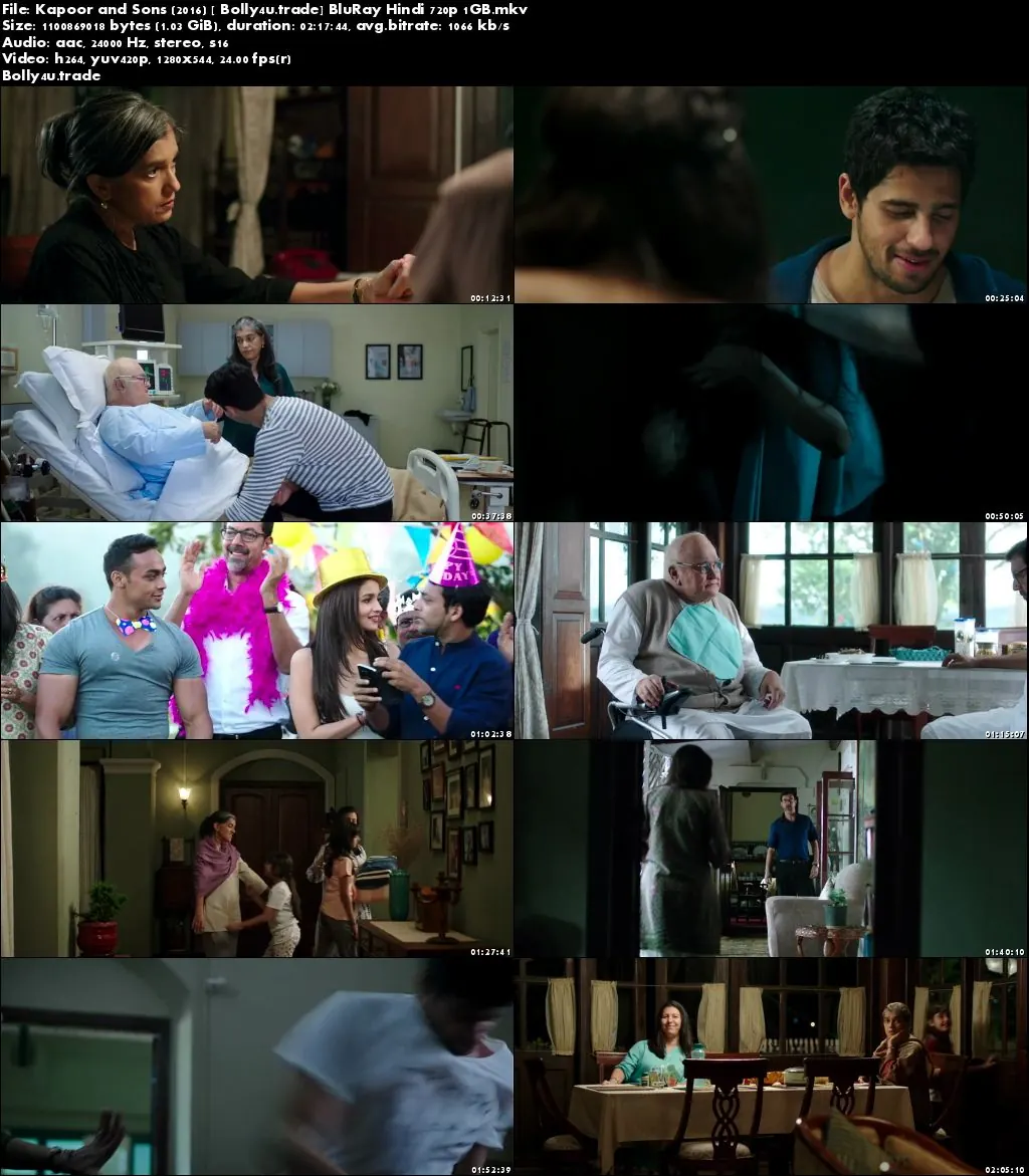 Kapoor and Sons 2016 BluRay 1Gb Full Hindi Movie Download 720p Kapoor and Sons 2016 BluRay 1Gb Full Hindi Movie Download 720p