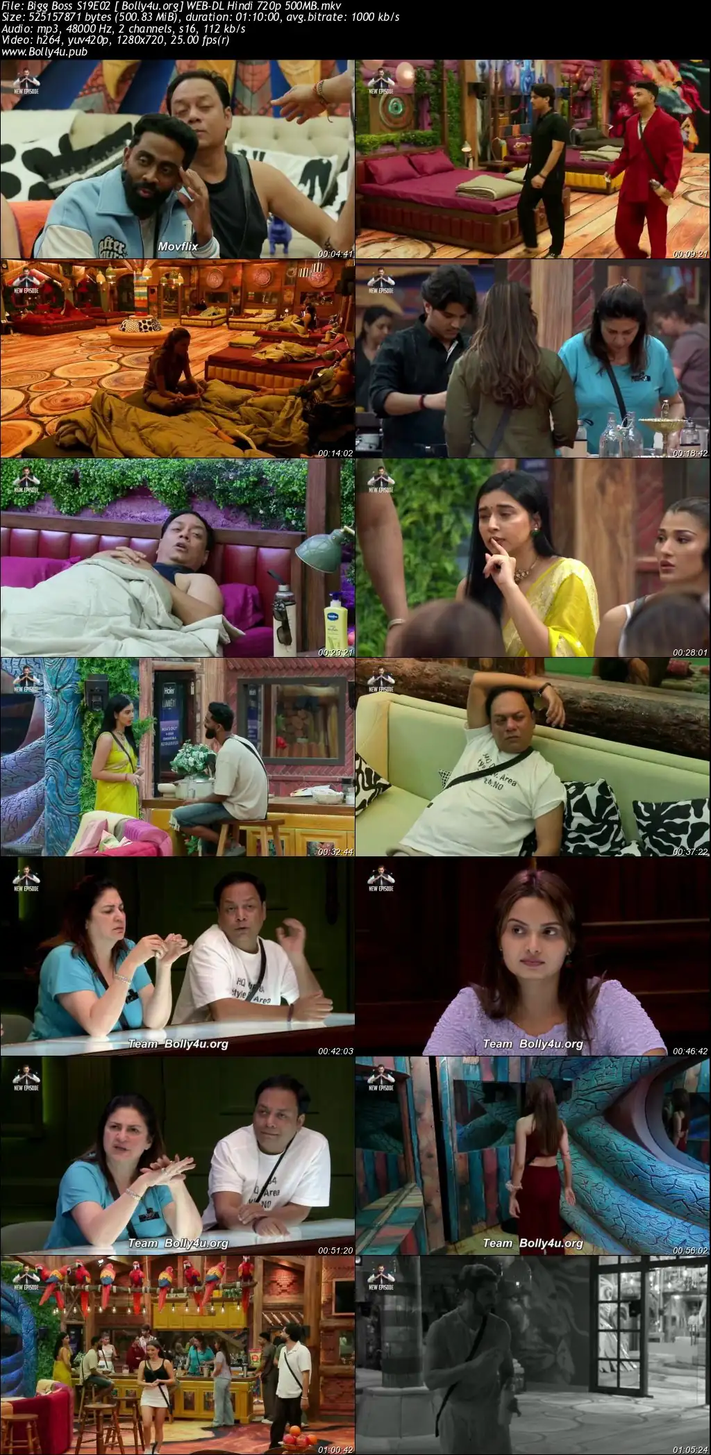 Bigg Boss 2025 WEB-DL Hindi S19E02 Download 720p  480p