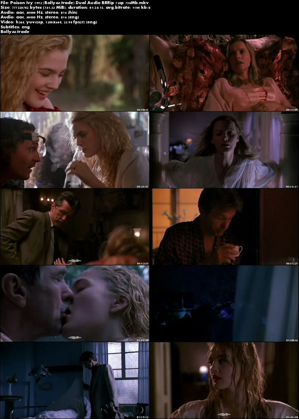 Poison Ivy 1992 BluRay 300Mb UNRATED Hindi Dual Audio 480p Download