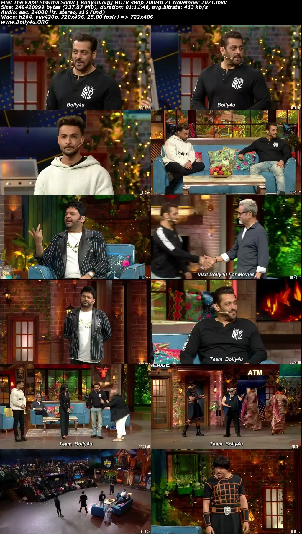 The Kapil Sharma Show HDTV 480p 200Mb 21 November 2021 Download