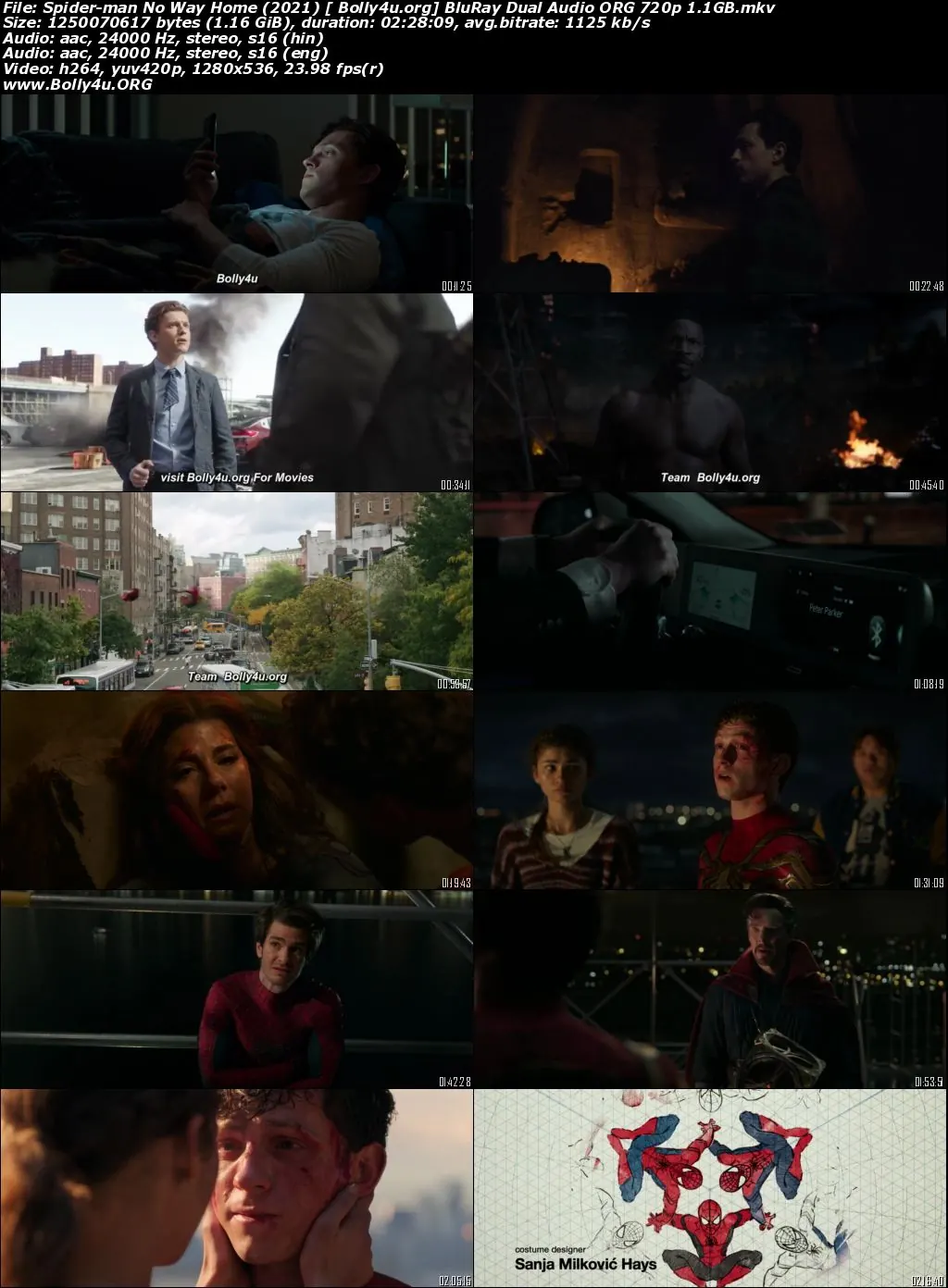 Spider-Man No Way Home 2021 BRRip Hindi Dual Audio ORG 720p 480p Download