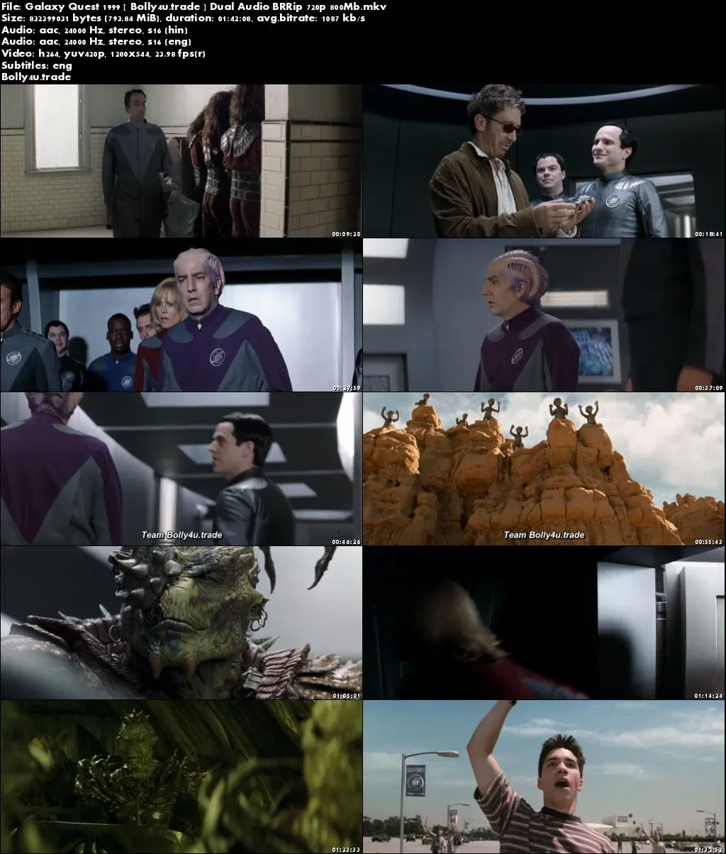Galaxy Quest 1999 BRRip 300Mb Hindi Dual Audio 480p Download