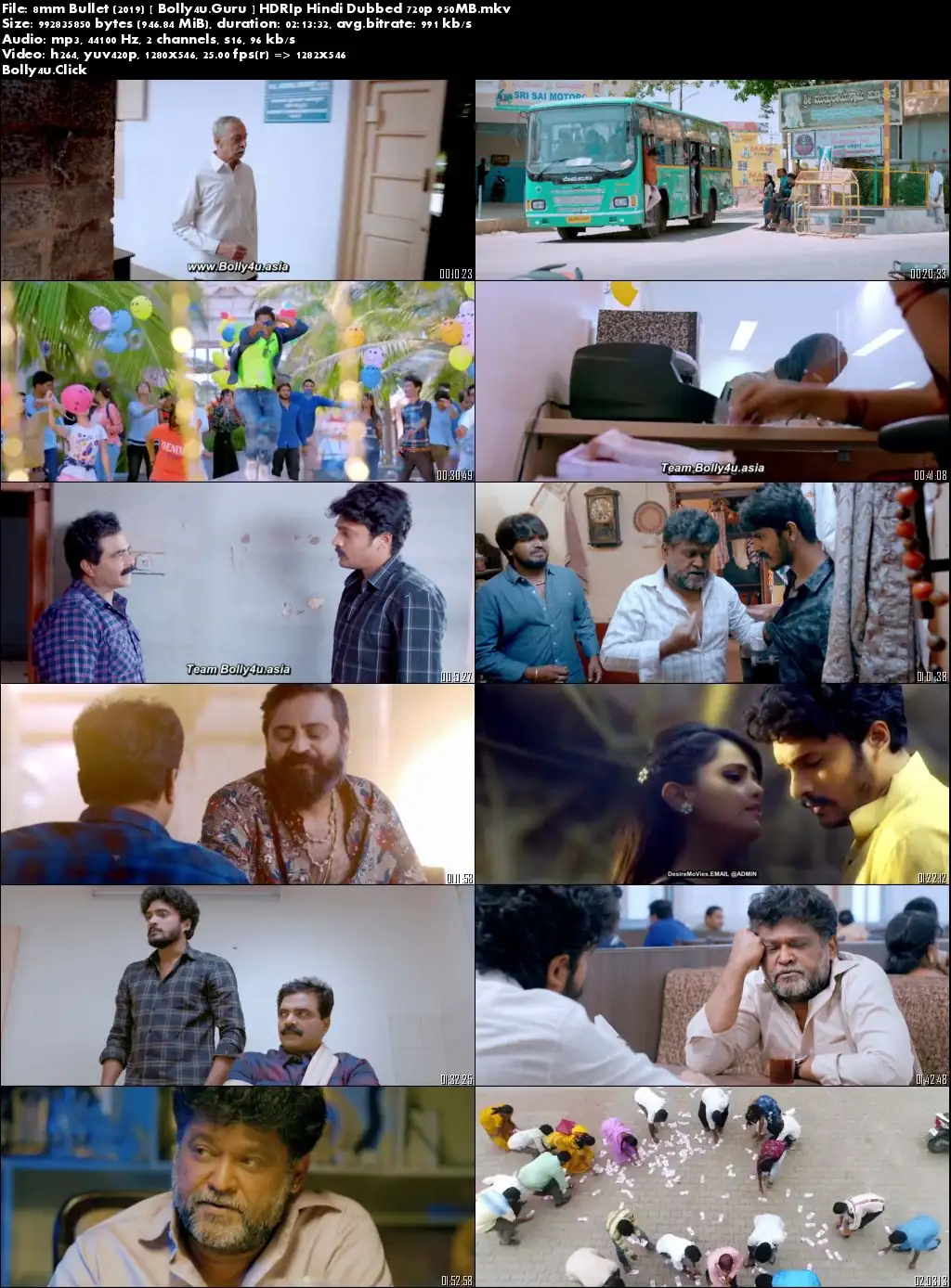 8mm Bullet 2019 HDRip 950Mb Hindi Dubbed 720p Download