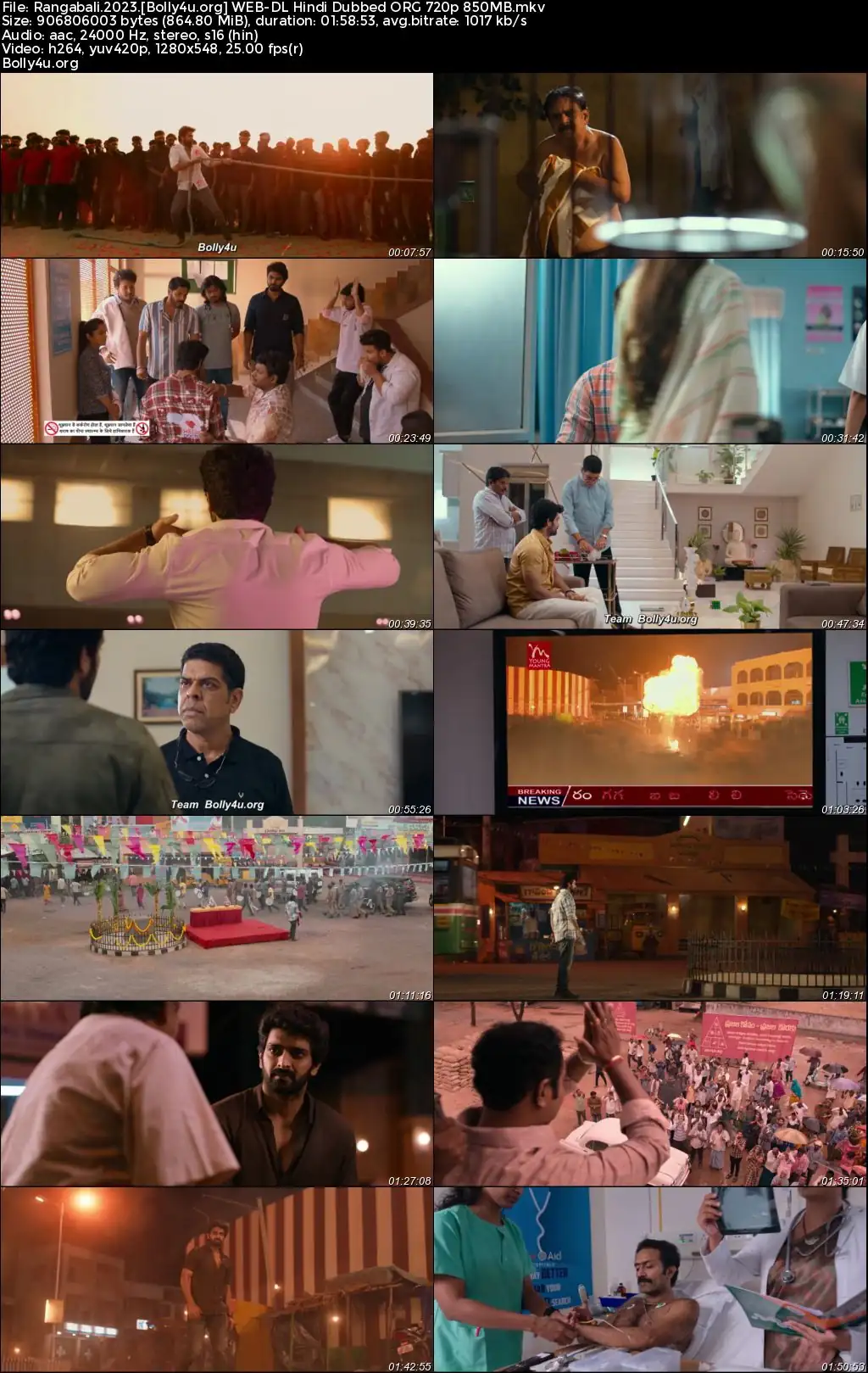 Rangabali 2023 WEB-DL Hindi Dubbed ORG Full Movie Download 1080p  720p  480p
