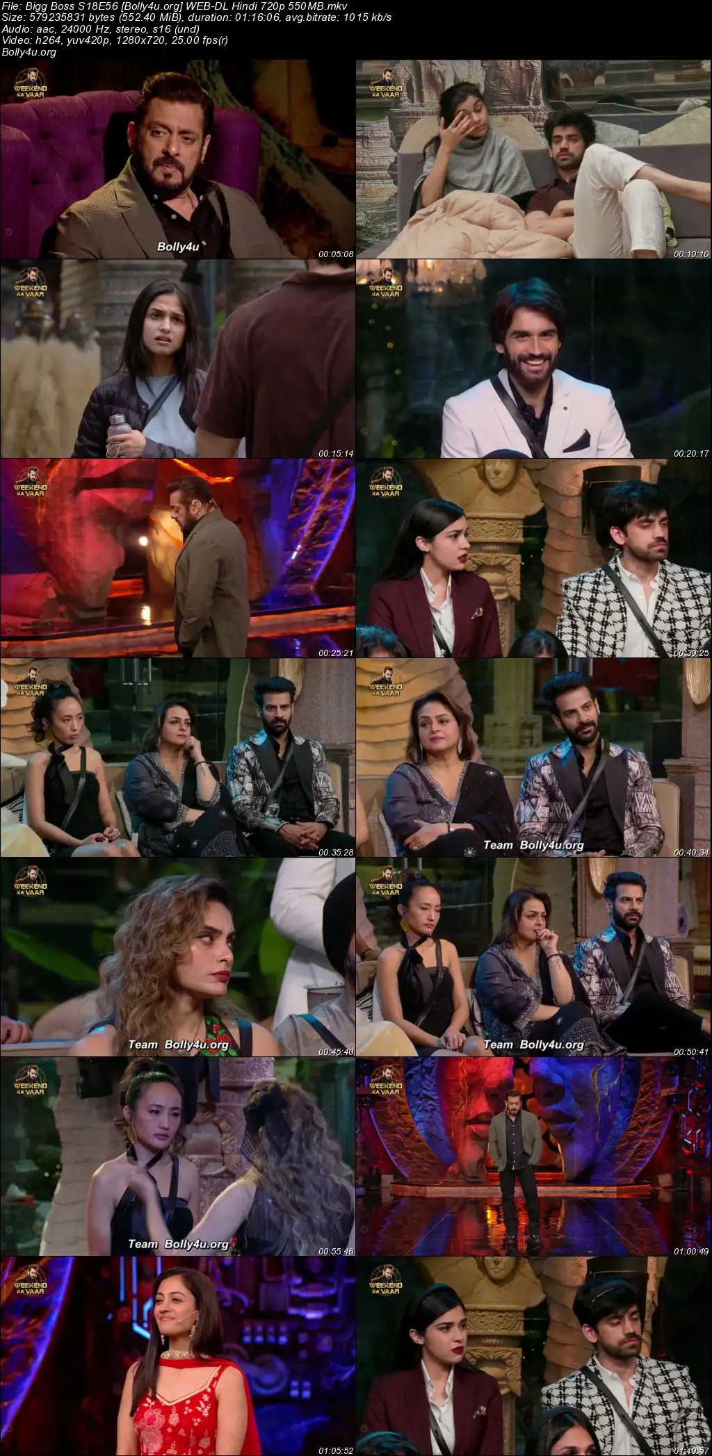 Bigg Boss 2024 WEB-DL Hindi S18E56 Download 720p  480p
