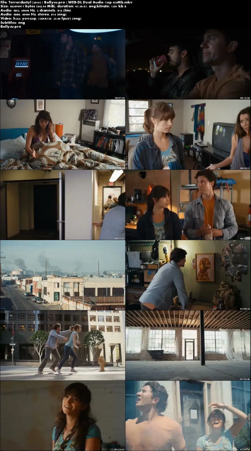 Terrordactyl 2016 WEB-DL 850MB Hindi Dual Audio 720p ESub Download