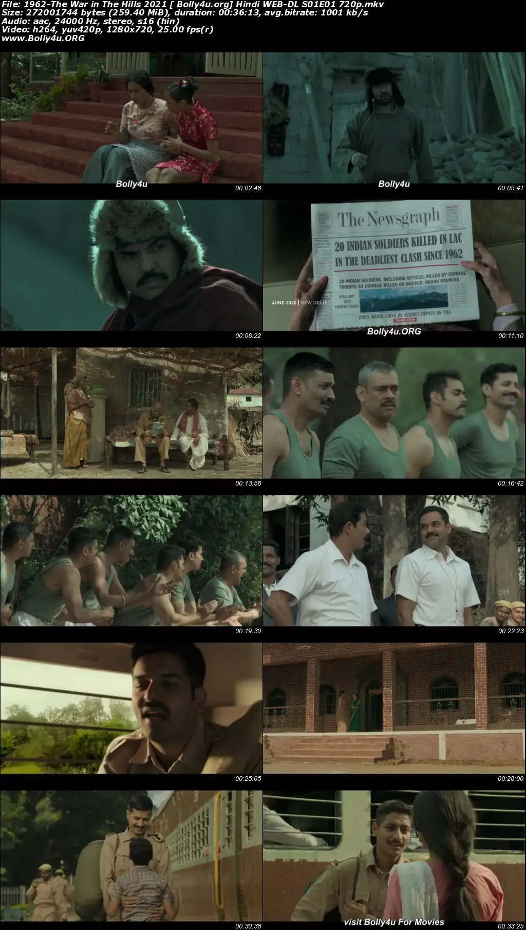 1962 The War in The Hills 2021 WEB-DL 1.2GB Hindi S01 Download 480p