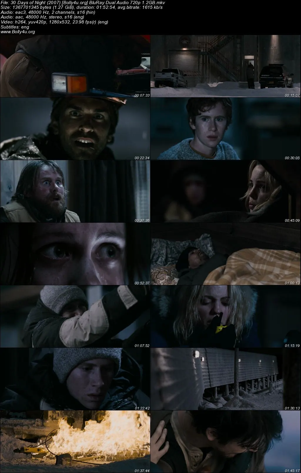 30 Days of Night 2007 BluRay Hindi Dual Audio Full Movie Download 720p  480p