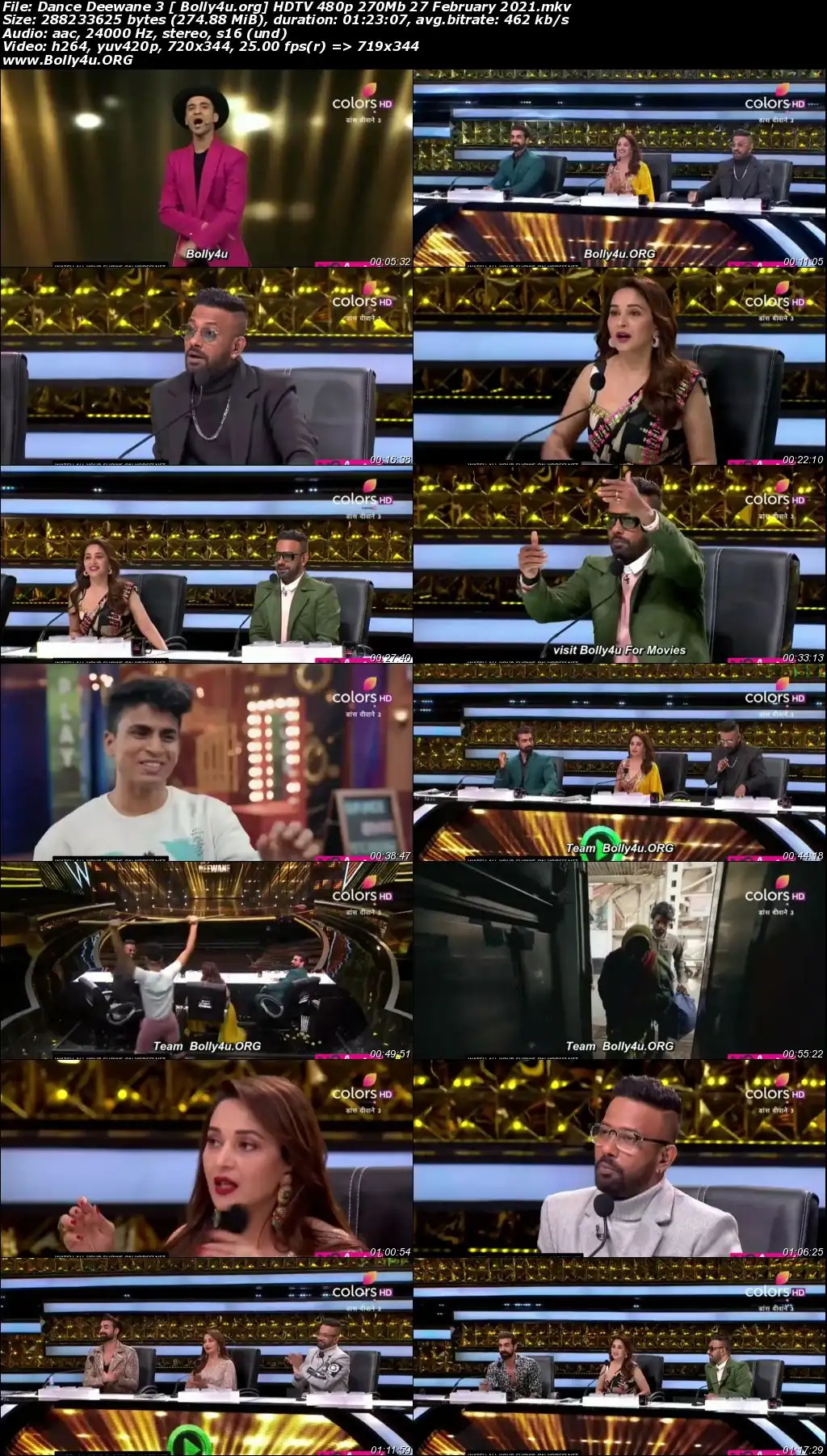 Dance Deewane 3 HDTV 480p 270Mb 27 February 2021 Download