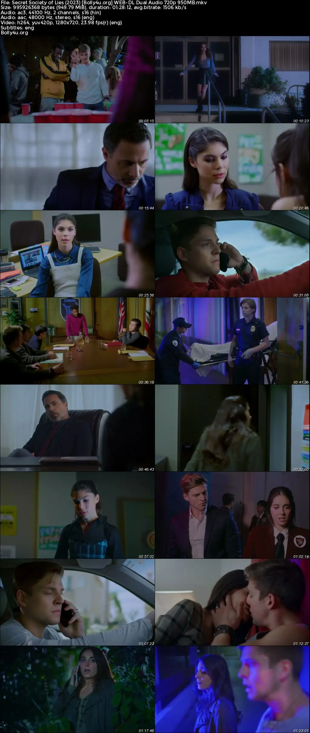 Secret Society of Lies 2023 WEB-DL Hindi Dual Audio Full Movie Download 720p  480p