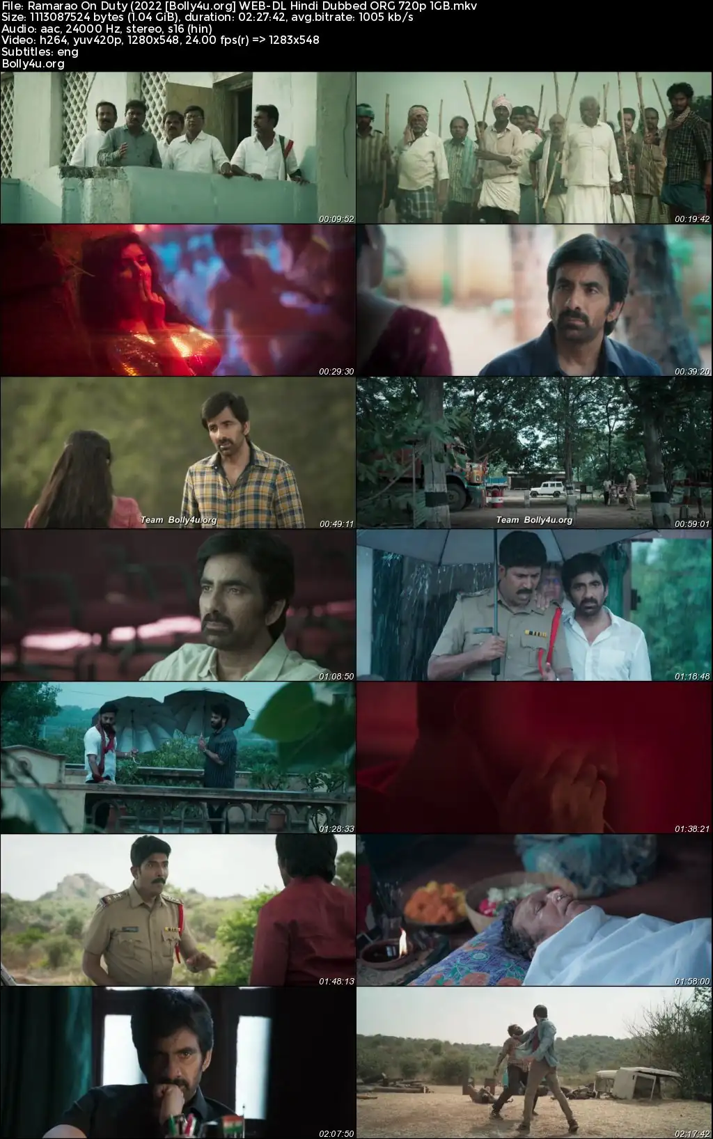 Ramarao On Duty 2022 WEB-DL Hindi Dubbed ORG Full Movie Download 1080p 720p 480p Ramarao On Duty 2022 WEB-DL Hindi Dubbed ORG Full Movie Download 1080p 720p 480p