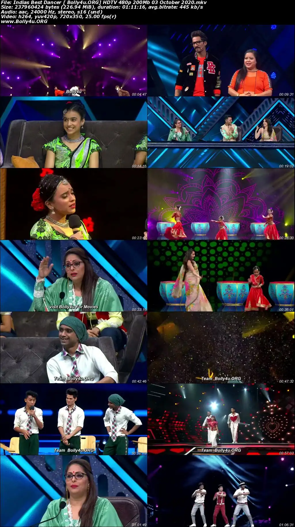 Indias Best Dancer HDTV 480p 200Mb 03 October 2020 Download Indias Best Dancer HDTV 480p 200Mb 03 October 2020 Download
