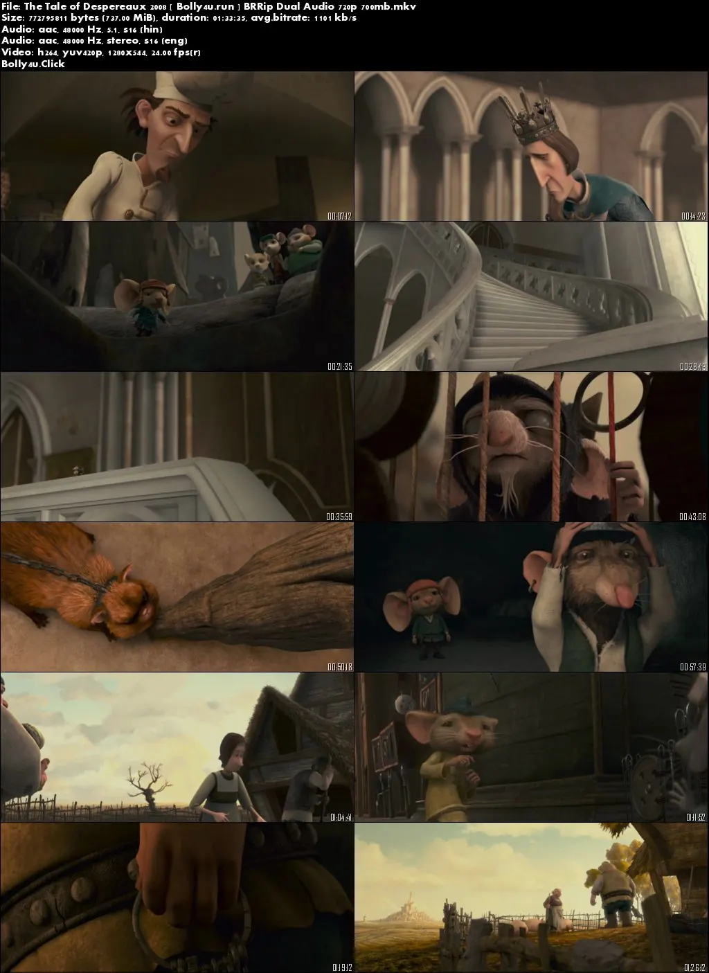 The Tale of Despereaux 2008 BRRip 700Mb Hindi Dual Audio 720p The Tale of Despereaux 2008 BRRip 700Mb Hindi Dual Audio 720p