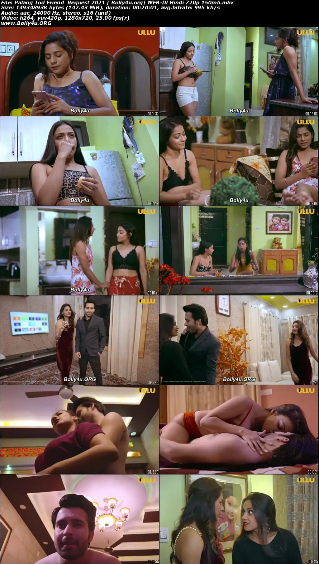 Palang Tod Friend Request 2021 WEB-DL 150MB Hindi ULLU 720p Download