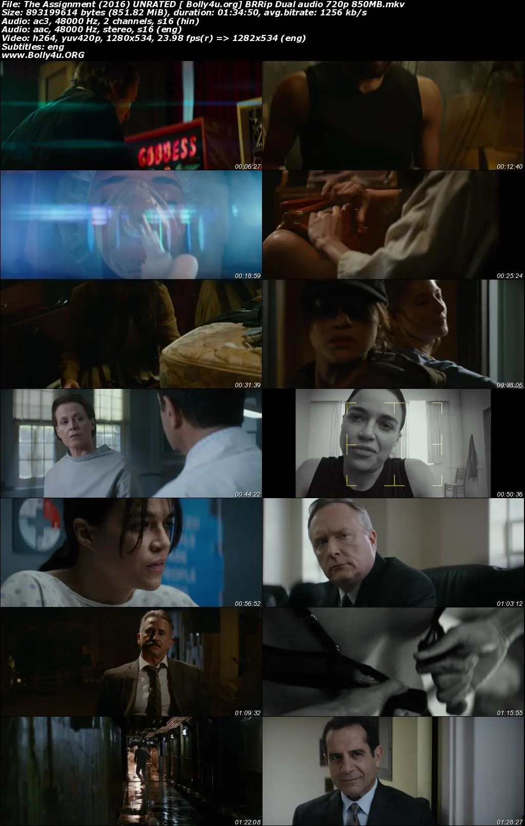 The Assignment 2016 BRRip 300Mb UNRATED Hindi Dual Audio 480p Download