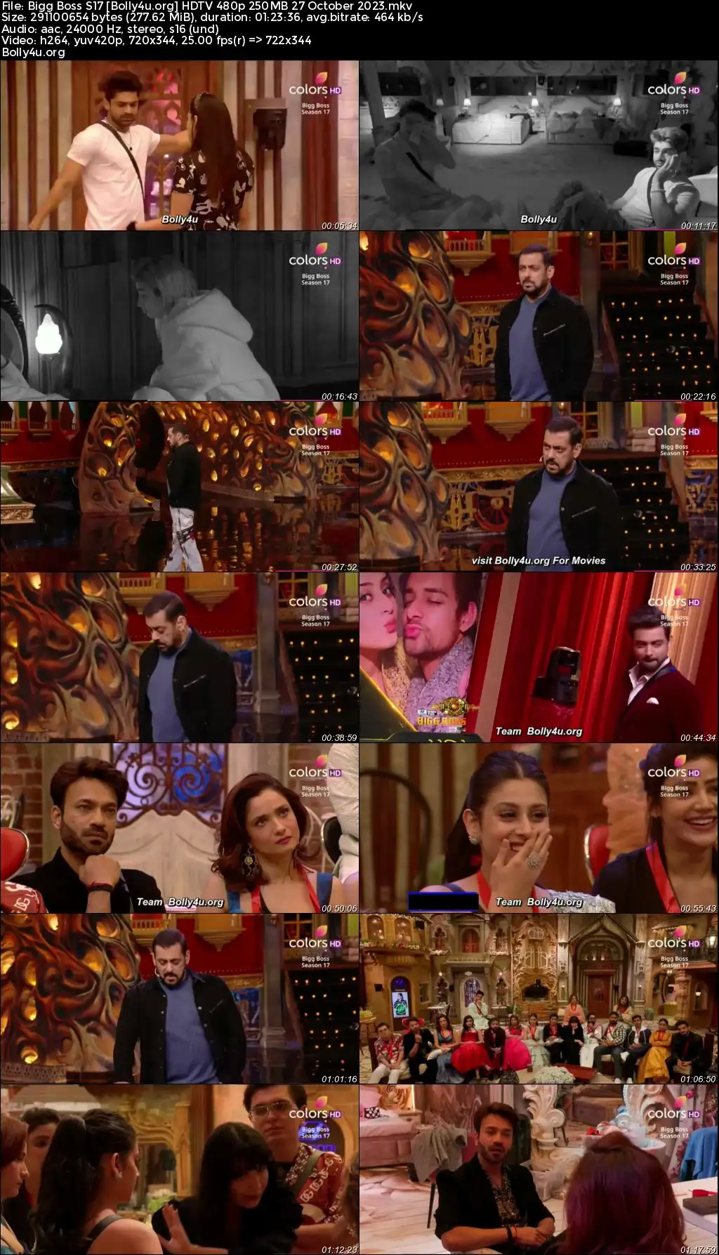 Bigg Boss S17 HDTV 480p 250MB 27 October 2023 Download Bigg Boss S17 HDTV 480p 250MB 27 October 2023 Download
