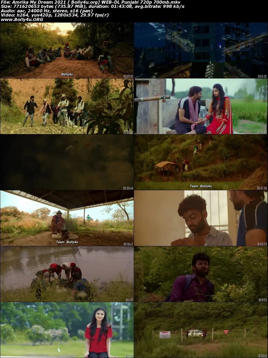 Amrika My Dream 2021 WEB-DL 350MB Punjabi 480p Download