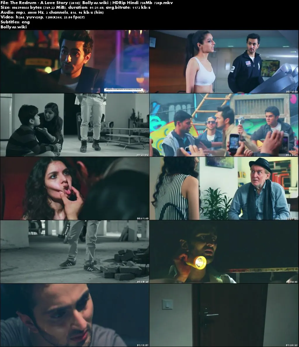 The Redrum A Love Story 2018 HDRip 300Mb Hindi 480p ESub Download