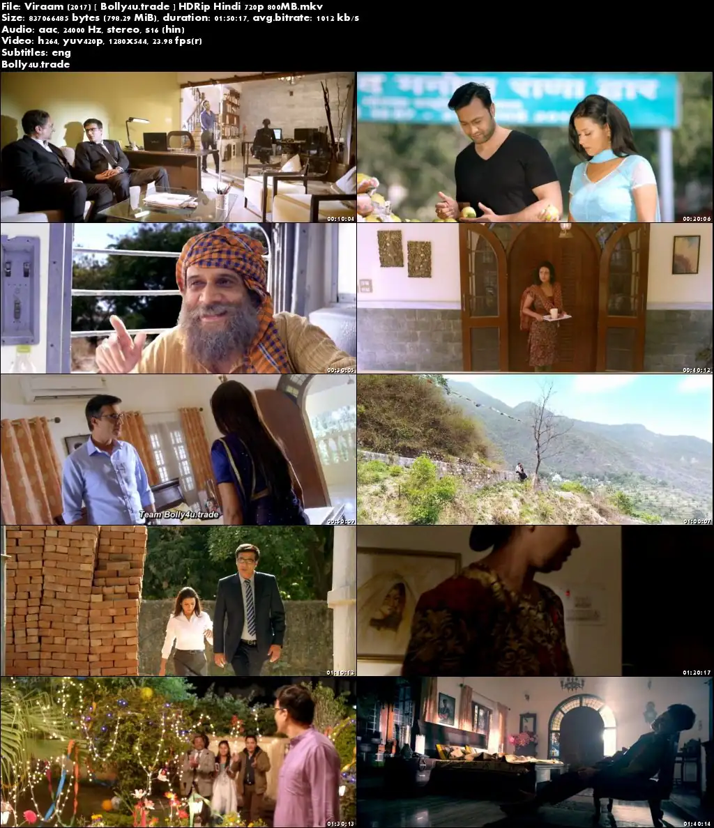 Viraam 2017 HDRip 800Mb Full Hindi Movie Download 720p ESub