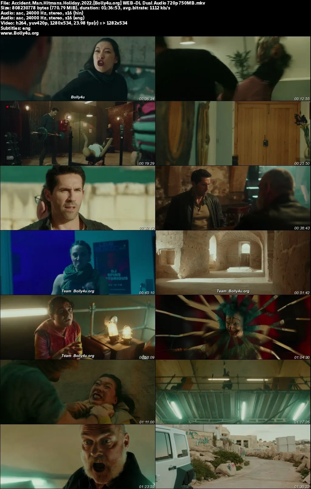 Accident Man Hitmans Holiday 2022 WEB-DL Hindi Dual Audio ORG Full Movie Download WEB-DL 1080p  720p  480p