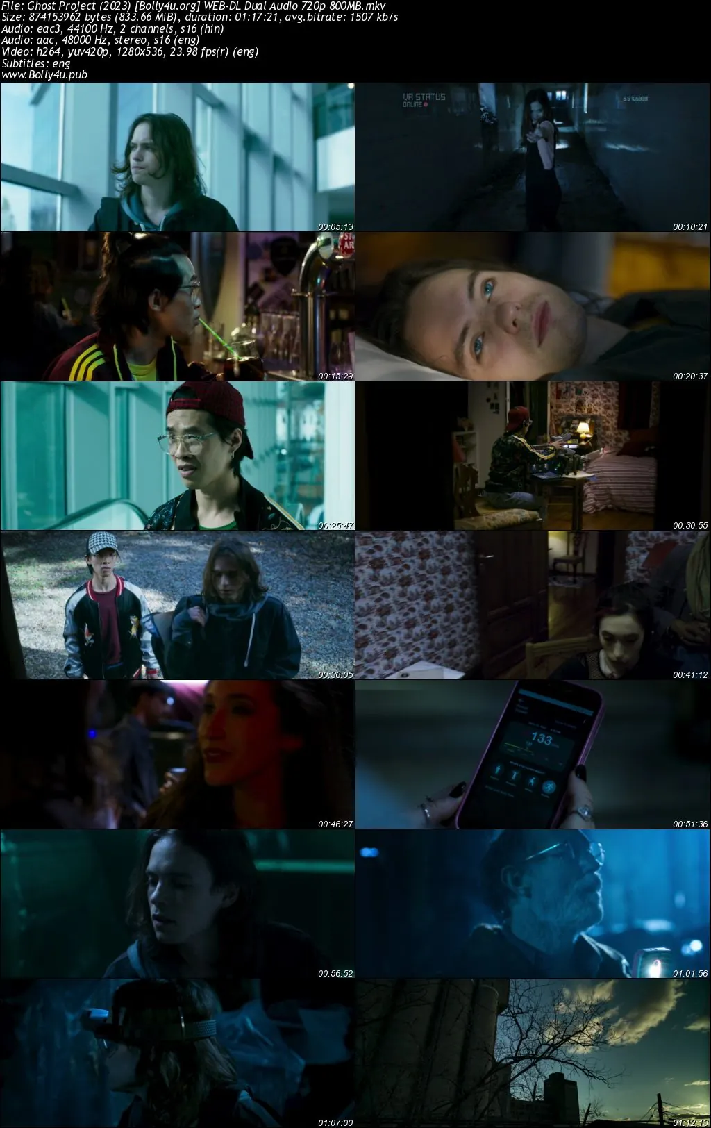Ghost Project 2023 WEB-DL Hindi Dual Audio Full Movie Download 720p  480p