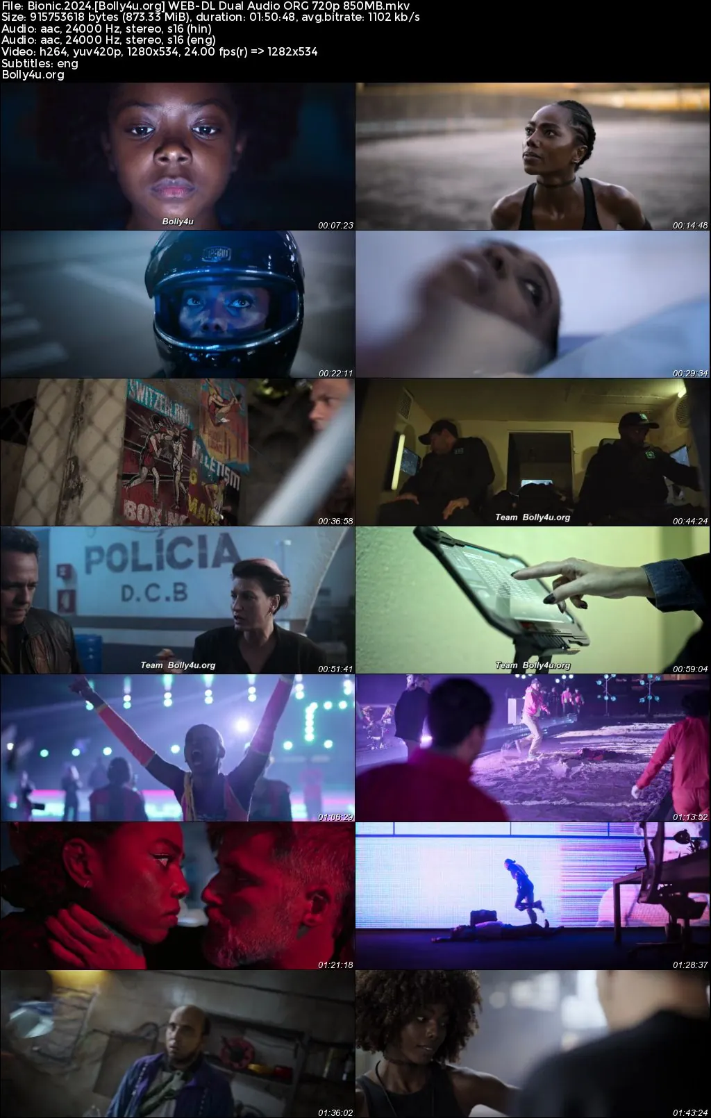 Bionic 2024 WEB-DL Hindi Dual Audio ORG Full Movie Download 1080p  720p  480p