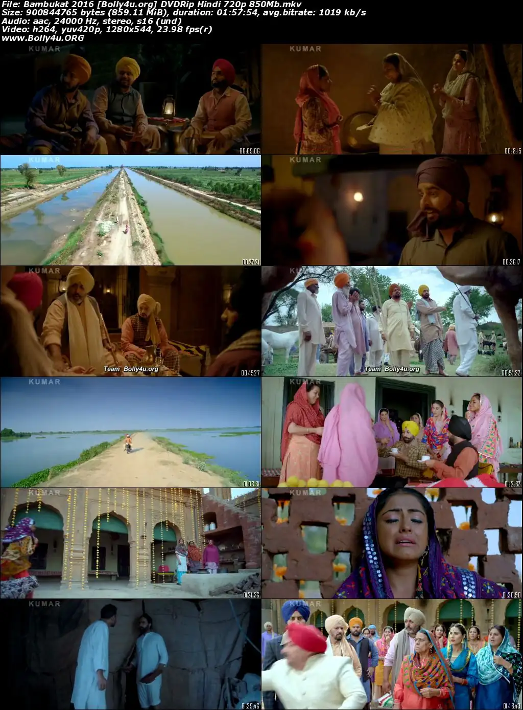 Bambukat 2016 DVDRip Punjabi Full Movie Download 720p  480p