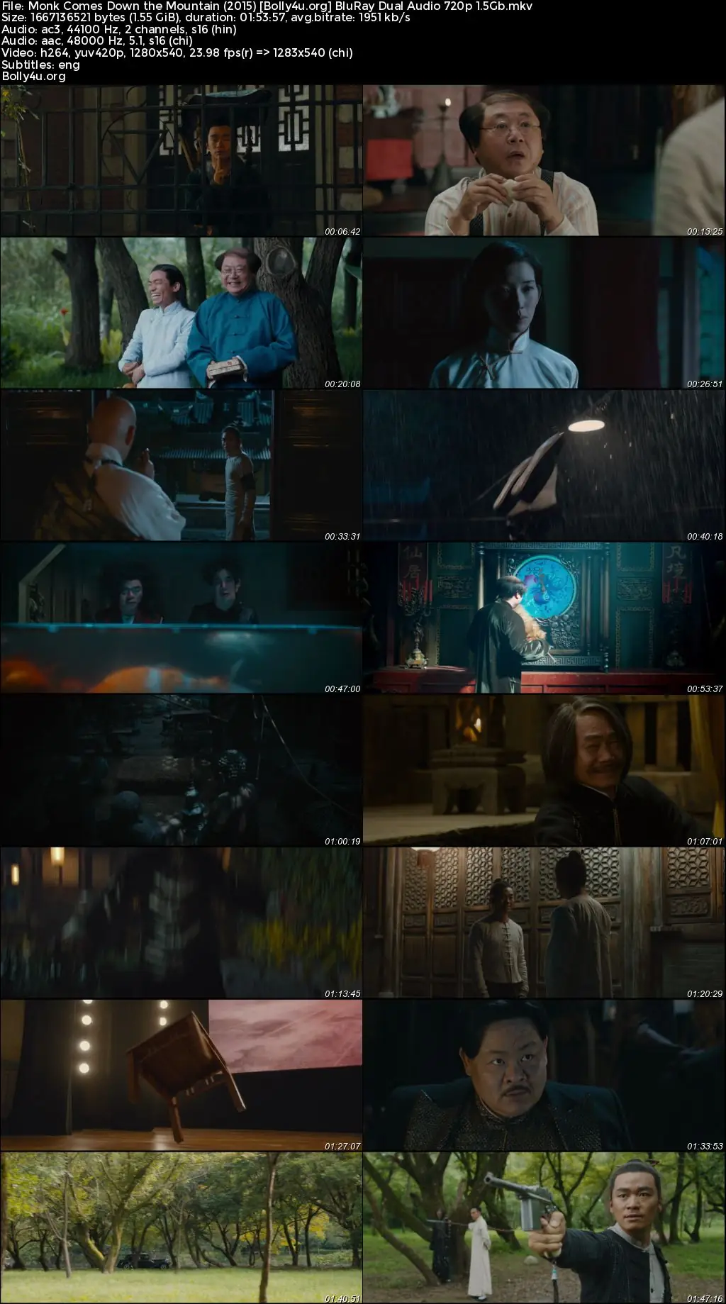 Monk Comes Down the Mountain 2015 BluRay Hindi Dual Audio Full Movie Download 720p  480p