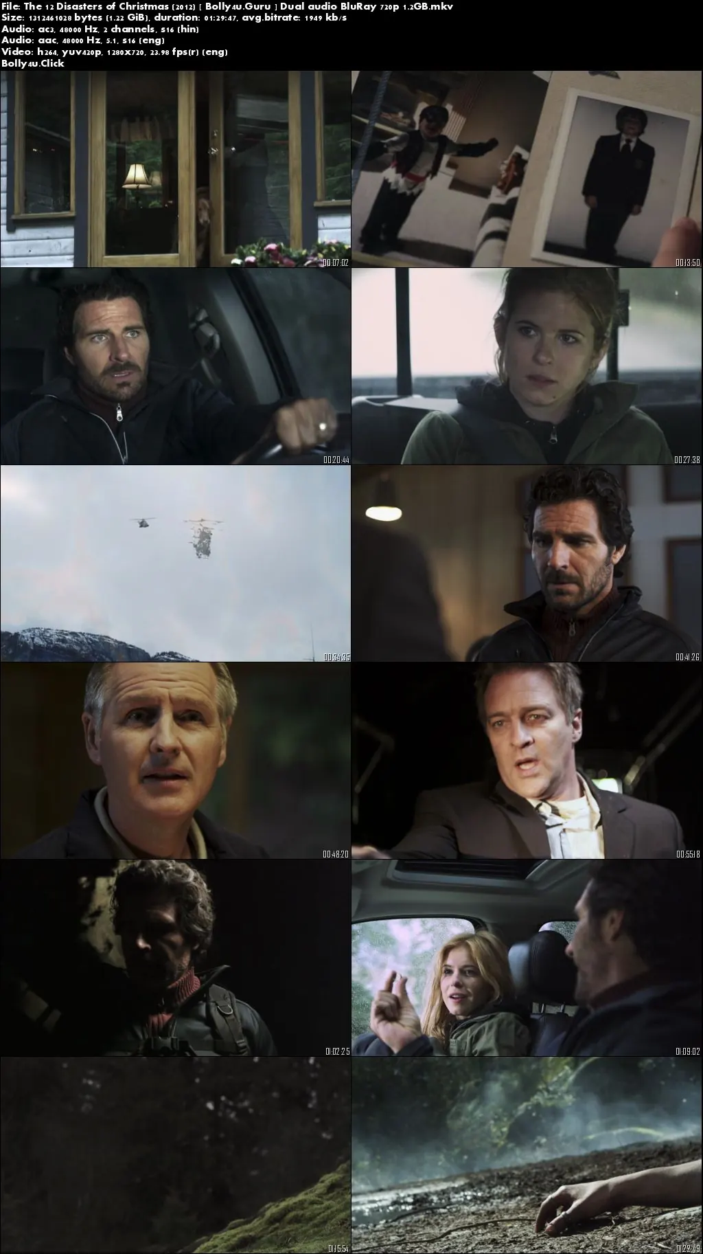 The 12 Disasters of Christmas 2012 BluRay 300Mb 480p Hindi Dual Audio 480p download