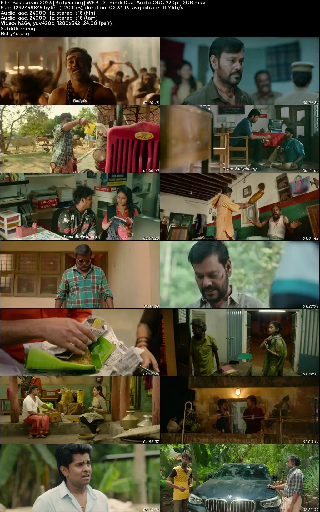 Bakasuran 2023 WEB-DL UNCUT Hindi Dual Audio ORG Full Movie Download 1080p  720p  480p