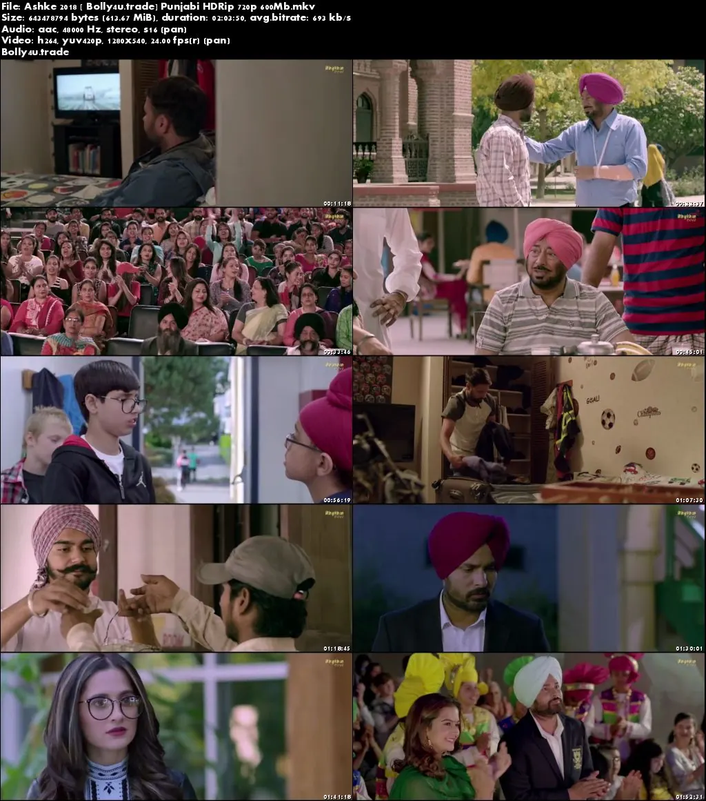 Ashke 2018 HDRip 600Mb Punjabi Full Movie Download 720p