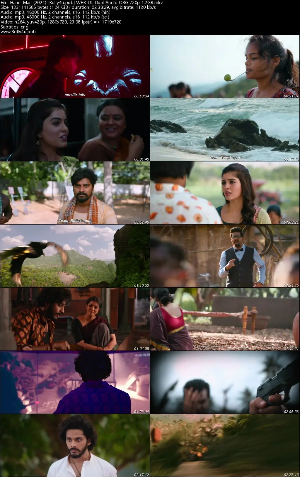 Hanu Man 2024 WEB-DL UNCUT Hindi Dual Audio ORG Full Movie Download 1080p  720p  480p