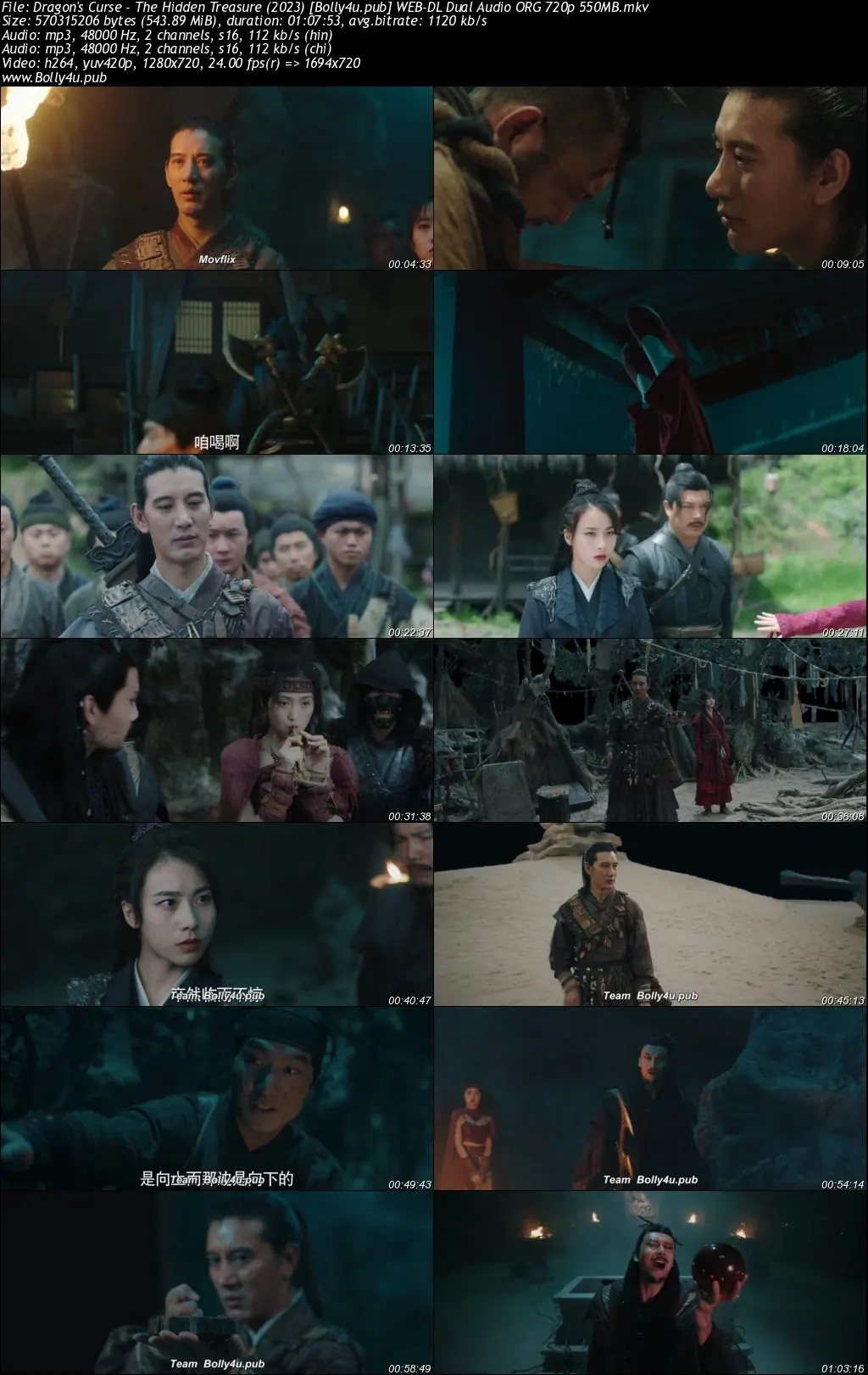 Dragons Curse The Hidden Treasure 2023 WEB-DL Hindi Dual Audio ORG Full Movie Download 1080p  720p  480p
