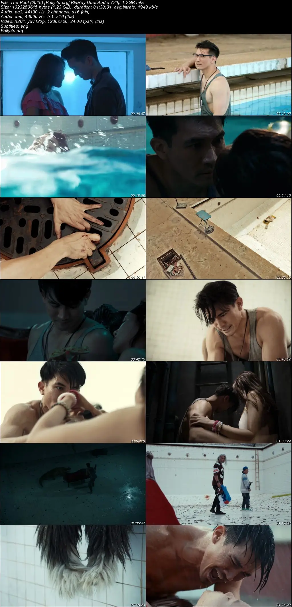 The Pool 2018 BluRay Hindi Dual Audio Full Movie Download 720p  480p
