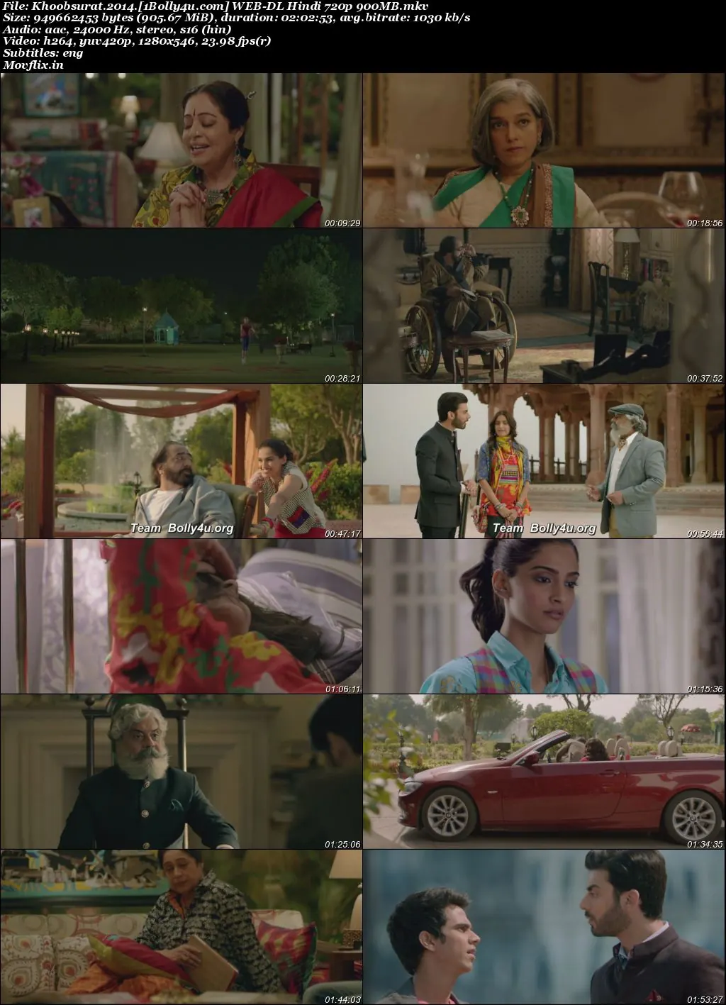 Khoobsurat 2014 WEB-DL Hindi Full Movie Download 1080p  720p  480p
