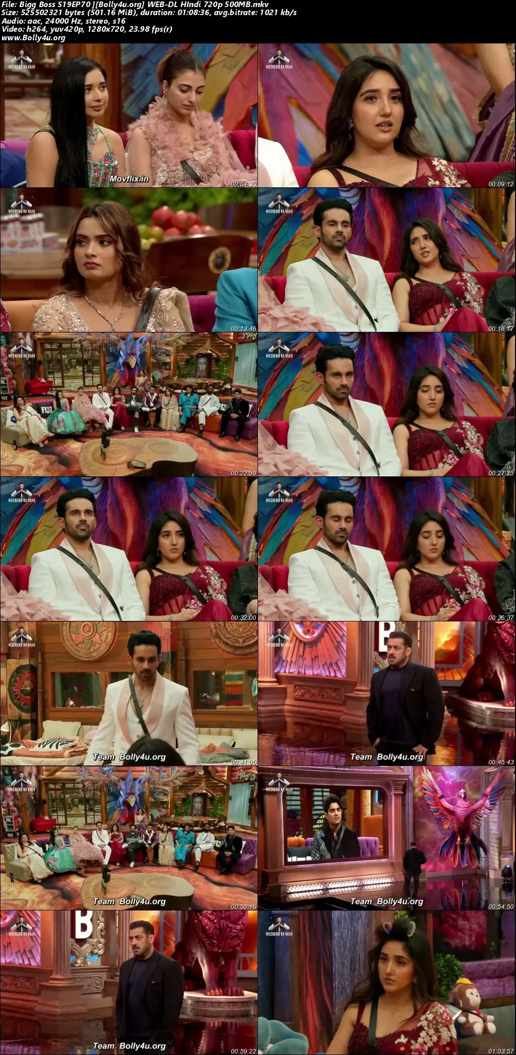 Bigg Boss 2025 WEB-DL Hindi S19EP70 Download 720p  480p