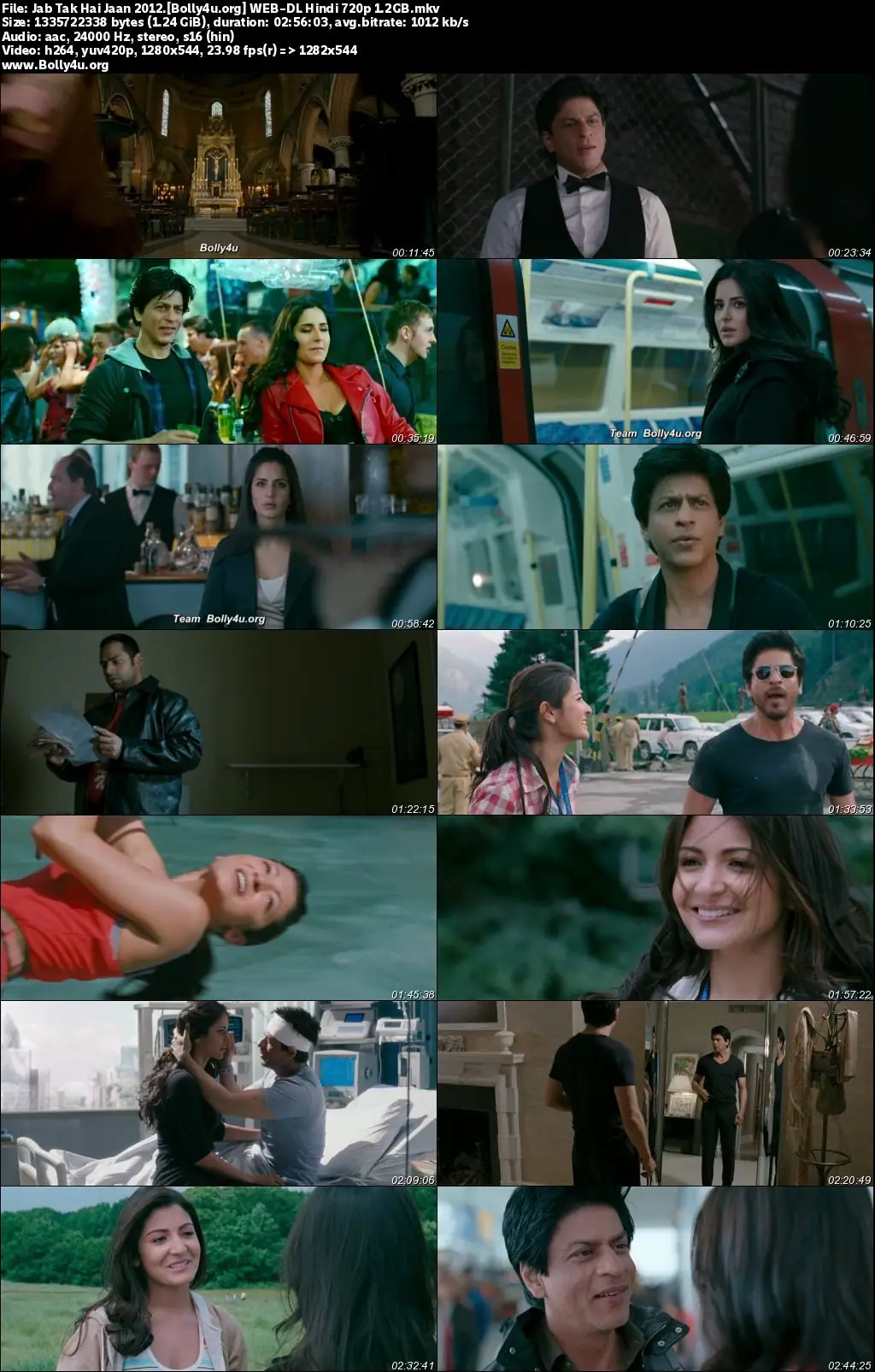 Jab Tak Hai Jaan 2012 WEB-DL Hindi Full Movie Download 1080p  720p  480p